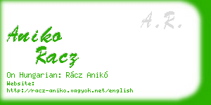 aniko racz business card