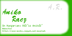 aniko racz business card